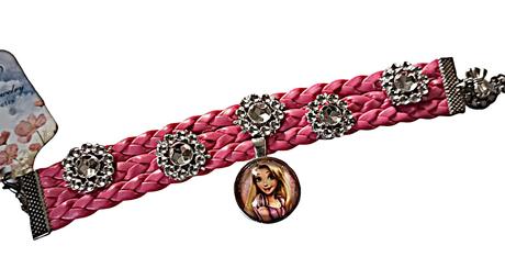 Náramok pre dievčatko mickey minnie a rapunzel,