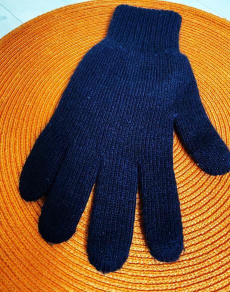 Teplé duplované rukavice, xl