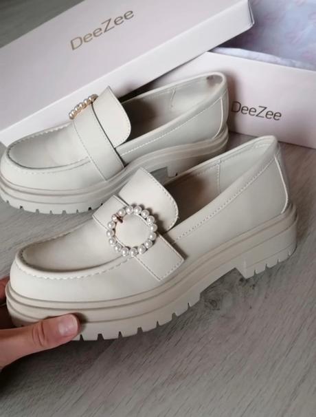 Krémové mokasíny deezee 38, 38