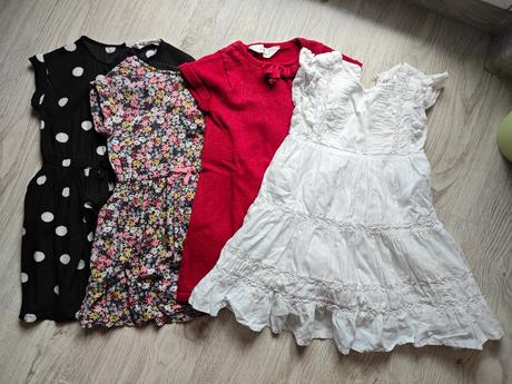 Saty s kratkym rukavom 4ks, h&m,98