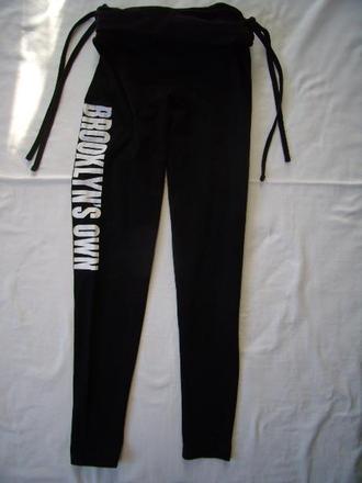 Čierne legíny s vyvýšeným pásom zn.hdm v.s, s