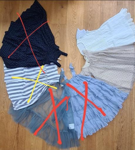 Trblietave tylove šatky, h&m,110