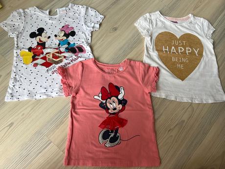 Minnie tricko 2ks a srdieckove (98) disney, f&f,98