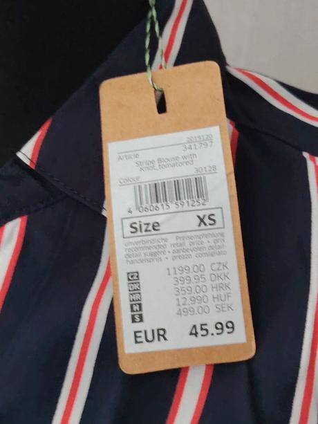 Košeľa dámska cecil nová, s / xs