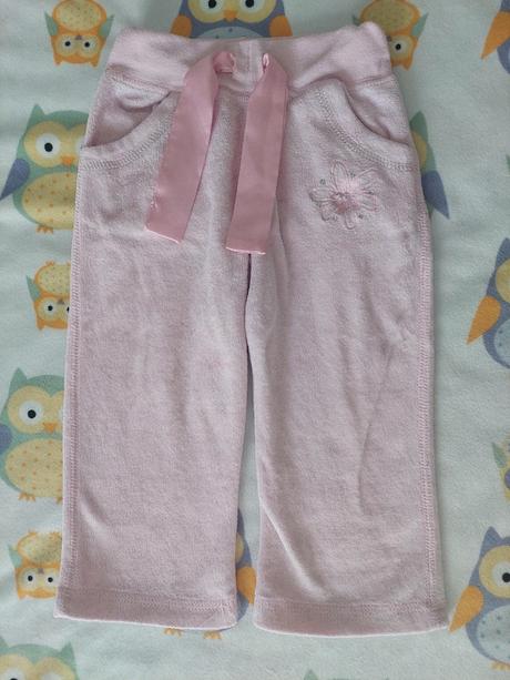 Zamatové dievčenské tepláčiky veľ.80, early days,80