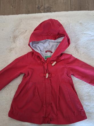 Červená bundicka benetton, benetton,86