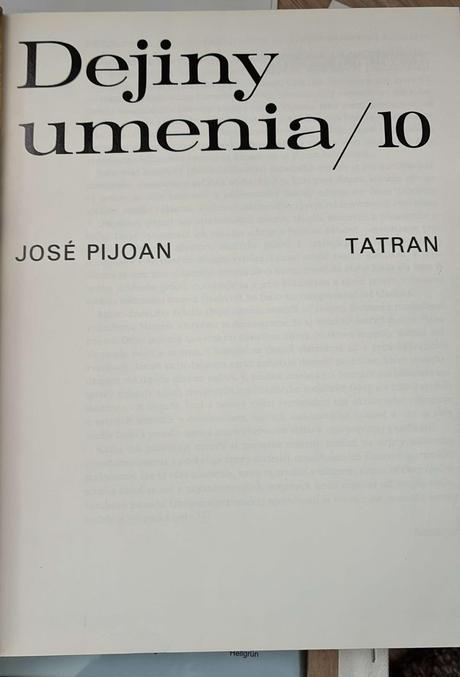 Dejiny umenia komplet 1.-10.diel, josé pijoan, vyd, 