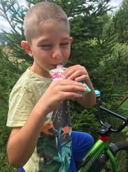 babylove kapsička bio vodný melón a banán v jablkách, 100 g