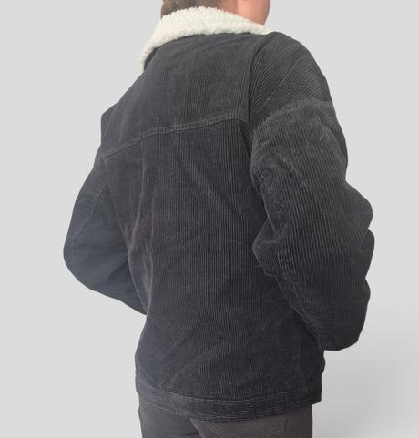 Čierna menčestrová bunda, denim co,xs
