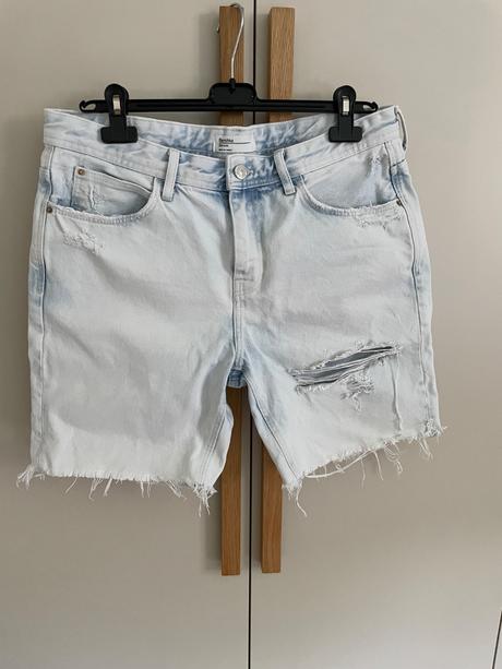 Pánske rifľové kraťasy, bershka,32