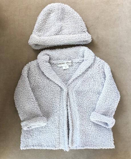 Barefoot dreams set kabátik s čiapočkou, 62