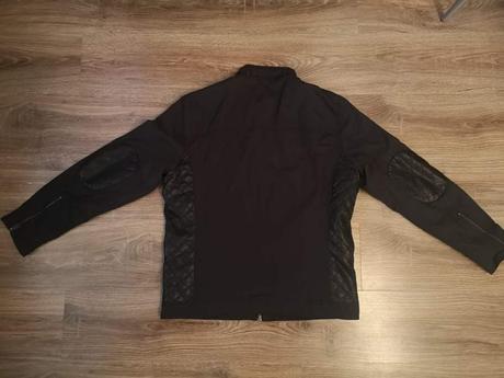 Prechodná vetrovka s koženými prvkami, l