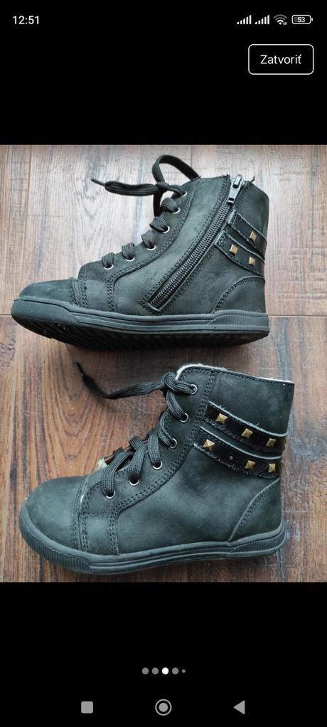 Kožené čižmy ponte, 28