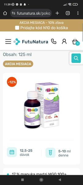 FutuNatura Kids a Pediakid: Sirupy pre lepší detský spánok