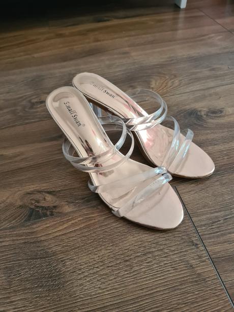 Transparentné sandalky, 39