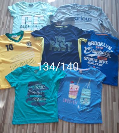 Balík tričiek 134/140 chlapčenské, 122–134