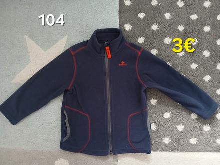 Flisova mikina 104, decathlon,104
