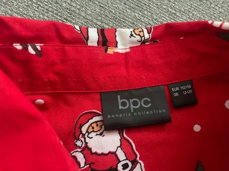 Vianočná košeľa 152/158 top stav, 158