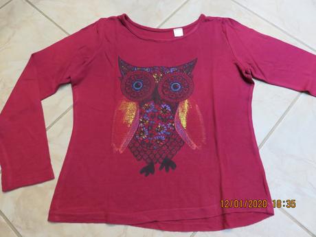 Tričko so sovou, bonprix,128