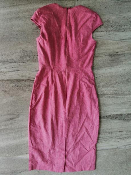 Ružové šaty asos s ľanom, v34, 34