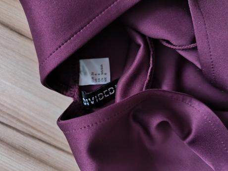 Fialové spoločenské šaty, h&m,s