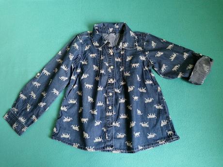 Štýlová ľahká riflová blúzka veľ. 128, 128