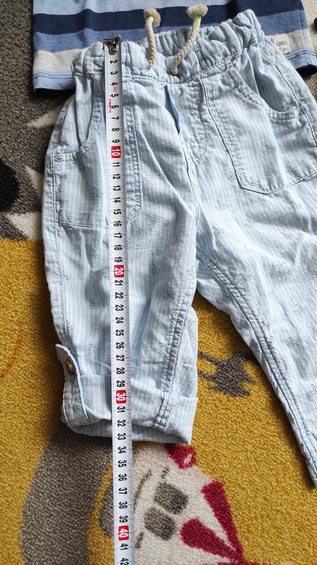 Letne nohavice s nastavitelnou gumickou 86-92, h&m,86