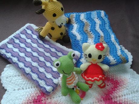 Hačkovaná detska deka, 