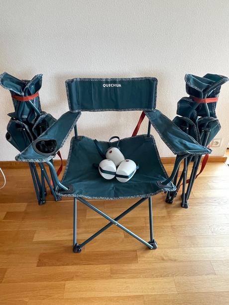 Kempovacie stoličky 3 ks,