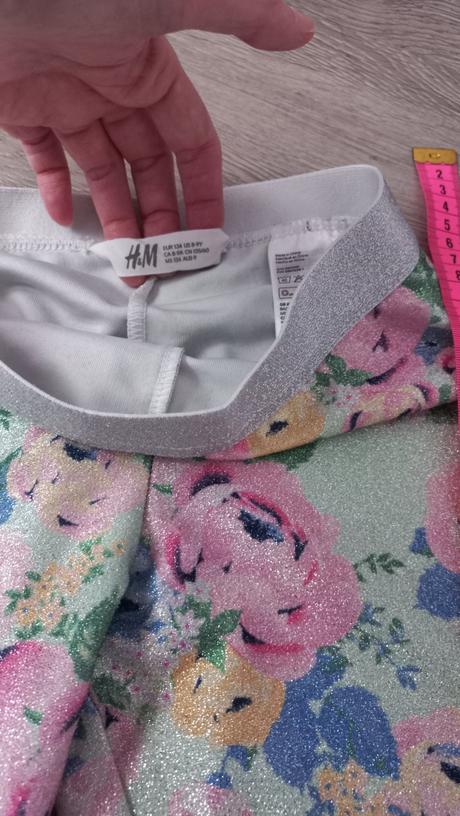 Kvetinkové legíny, h&m,134