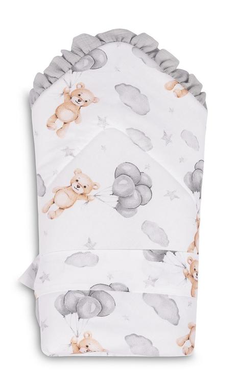 Sensillo mušelinová zavinovačka medvedík šedý 75x7, 