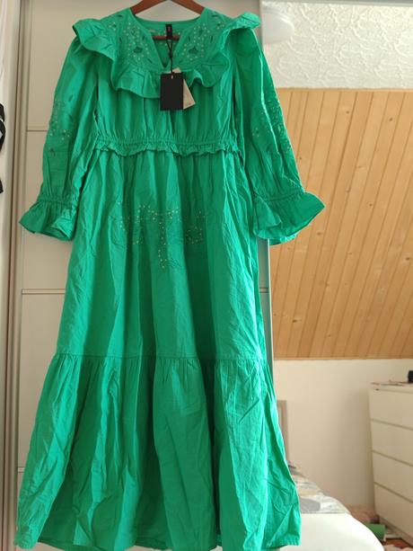 Yas originál luxusné vysivane biobavlna maxisaty, m