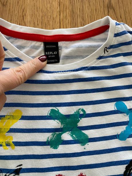 Pruzkovane tricko, replay,122