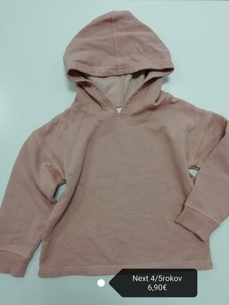 Ružová mikina next, next,110