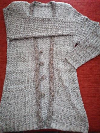 Háčkovaný tenký sveter xl, xl