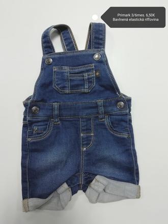 Rifľové kraťasy na traky, primark,68