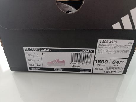 Adidas kožené court tenisky, adidas,39