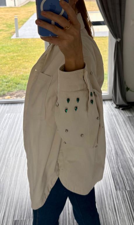 Zara košeľa , vetrovka s kamienkami, zara,s