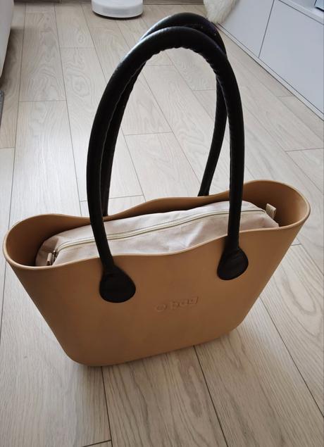 Kabelka obag champagne s rúčkami, o bag