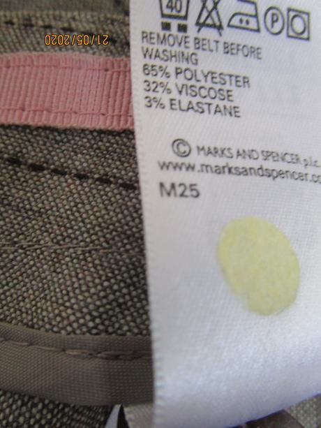 2839. prúž. nohavice znač., marks & spencer,xxl