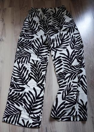 Ľanové nohavice h&m, h&m,s