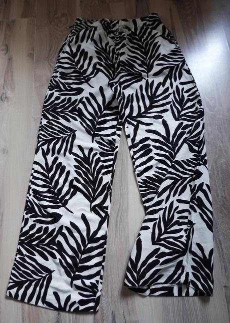 Ľanové nohavice h&m, h&m,s