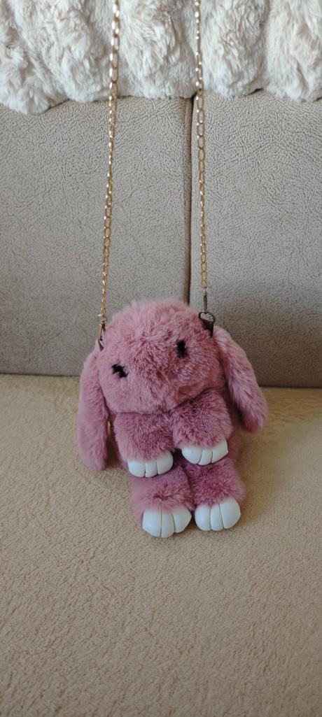 Plyšová kabelka/batoh - zajačik, 