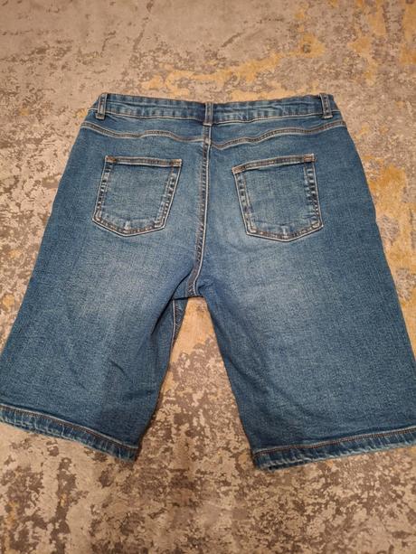 Riflové kraťasy výborný stav, primark,164