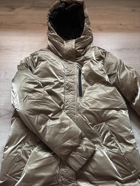 Dámska lesklá zimná bunda, m