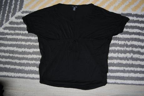 Širšie tričko so šnúrkou, h&m,s