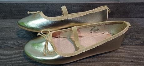 Zlaté baleríny, h&m,32