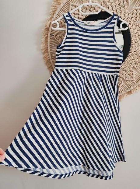 Letné pruhované šatky h&m, h&m,122