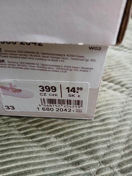 Krásne domáce papučky- nové, graceland,33