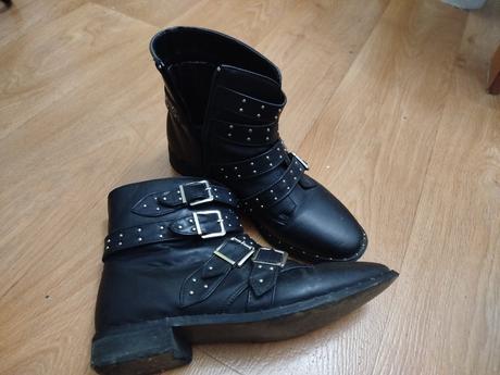 Kožené topánky, deichmann,38